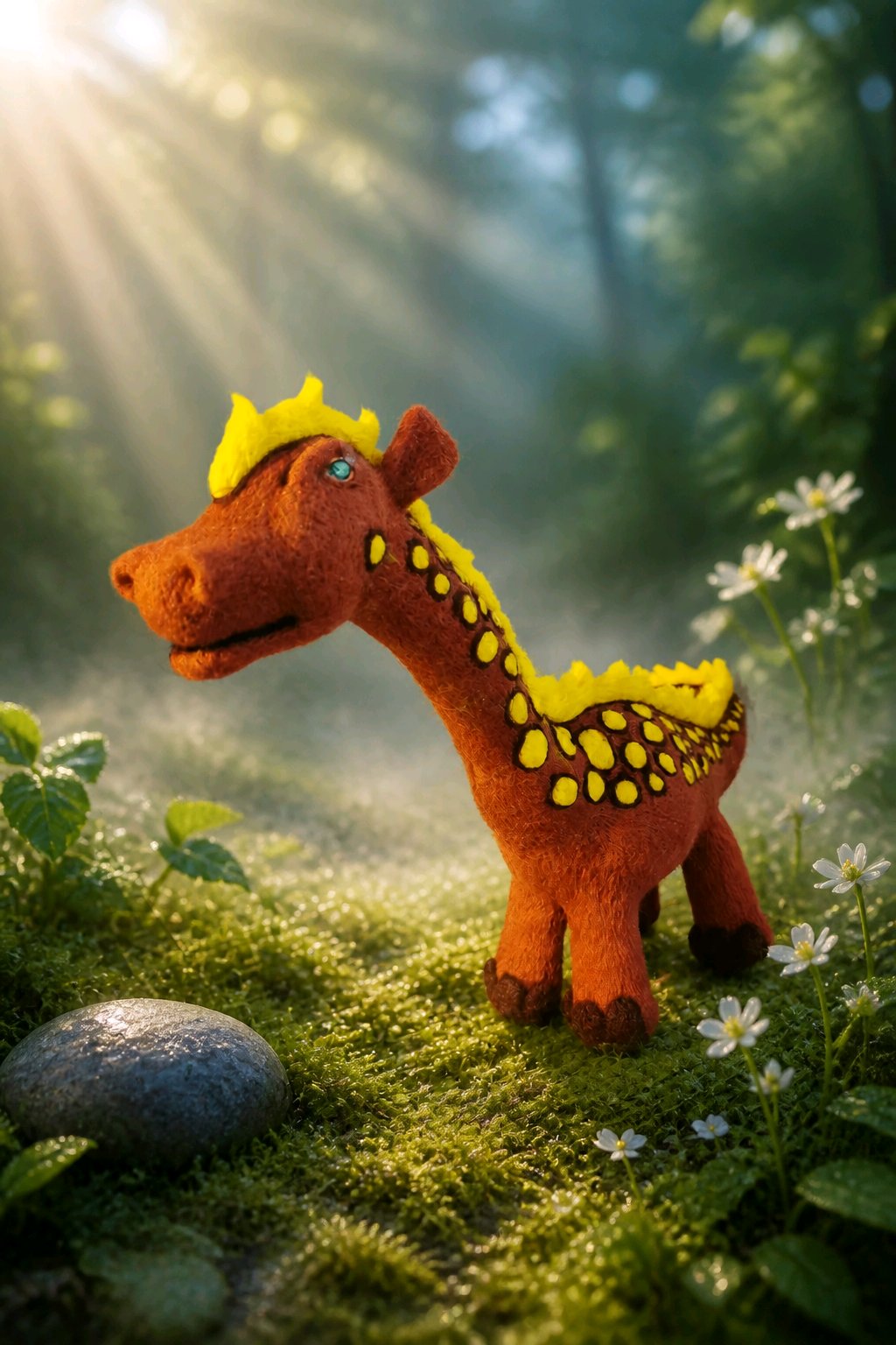 gefilzter Dino