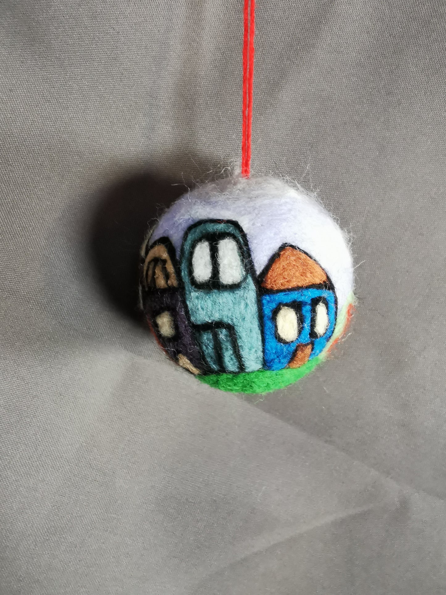 gefilzte Weihnachtskugeln
