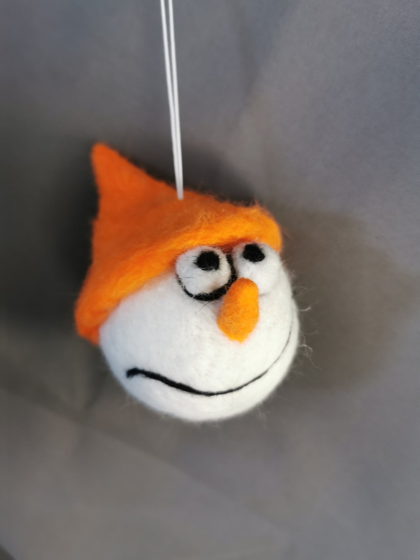 lustige Filz Weihnachtskugeln