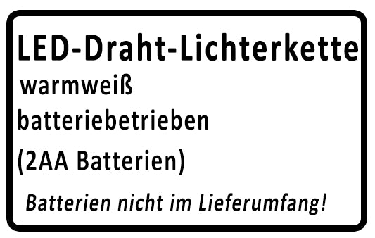 Heißluftballon mit Lichterkette