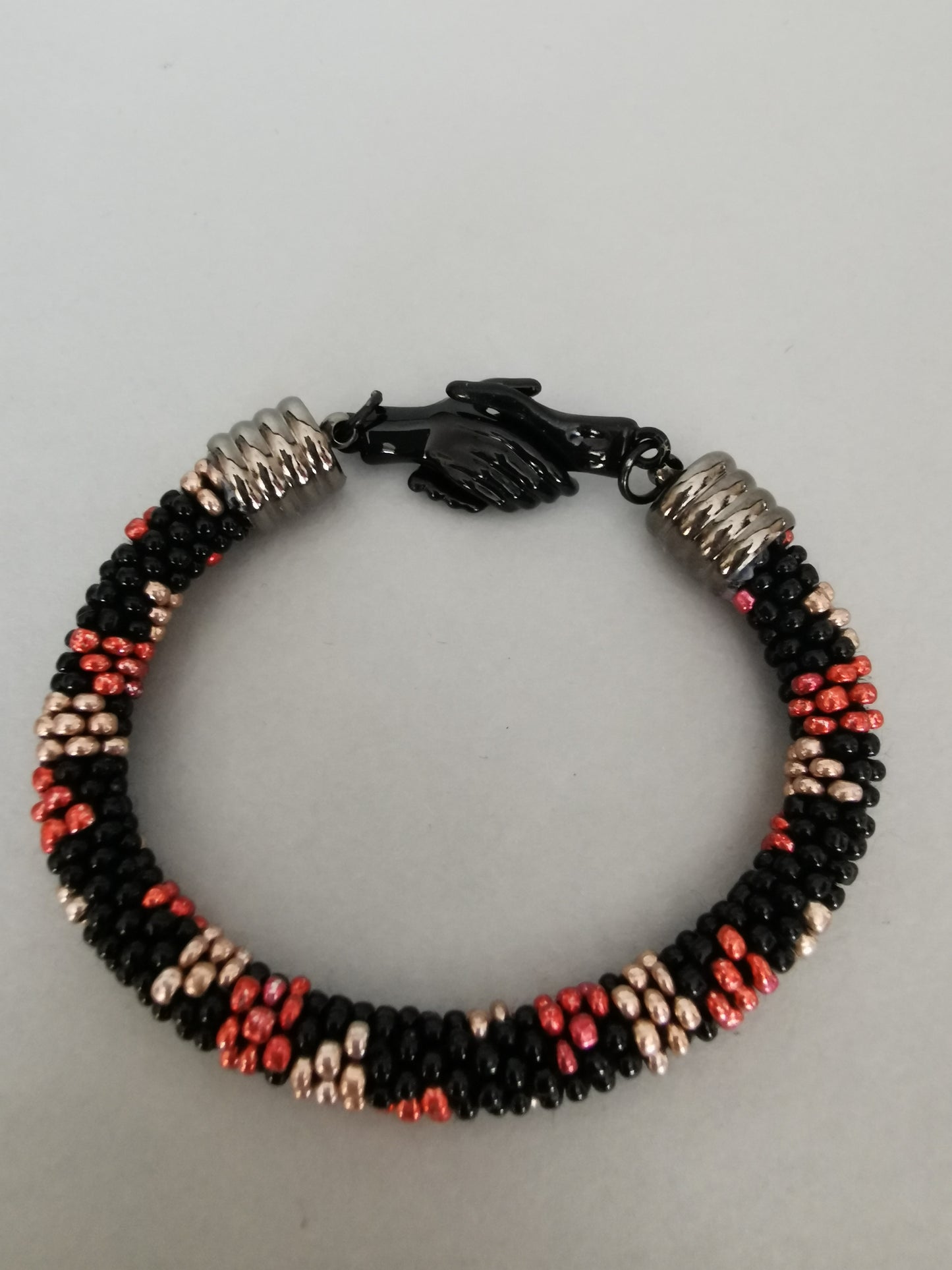 Set Perlenhäkelkette mit Armband Modell 114