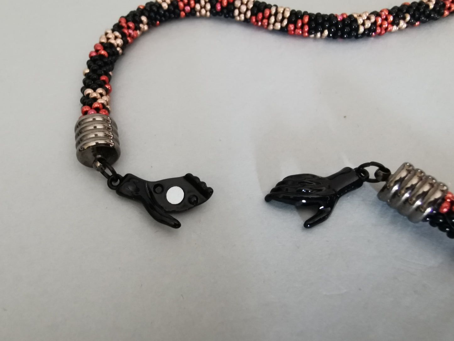 Set Perlenhäkelkette mit Armband Modell 114