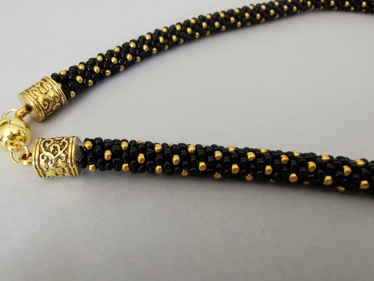 Set Perlenhäkelkette mit Armband Modell 115