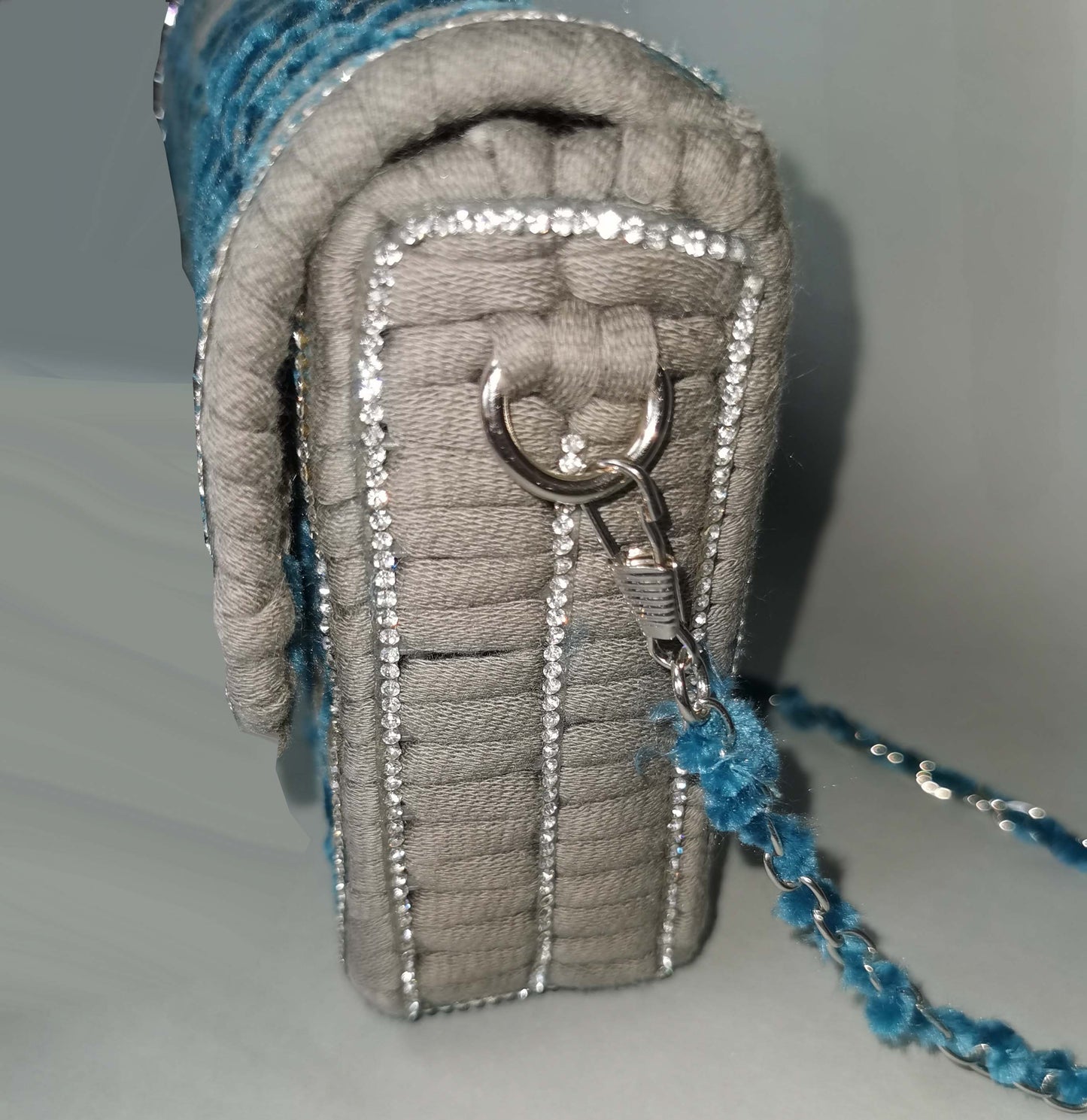 Handtasche T-Shirt Wolle und Chenille