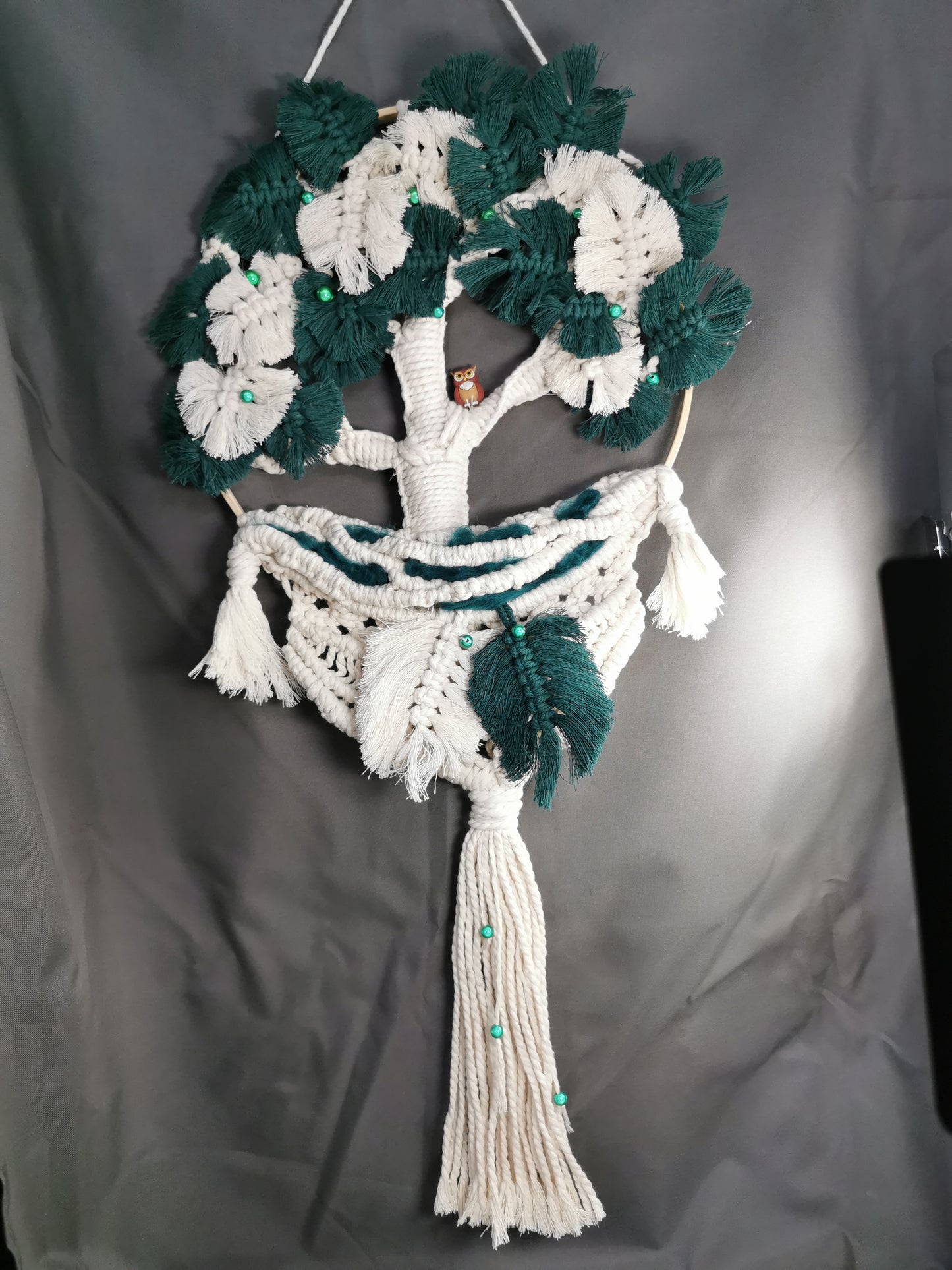 Wandschmuck Makramee Traumfänger-Baum