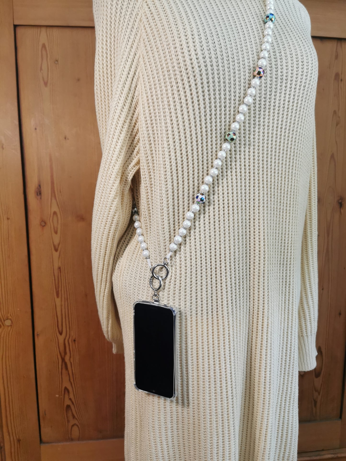Handyperlenkette Fußball