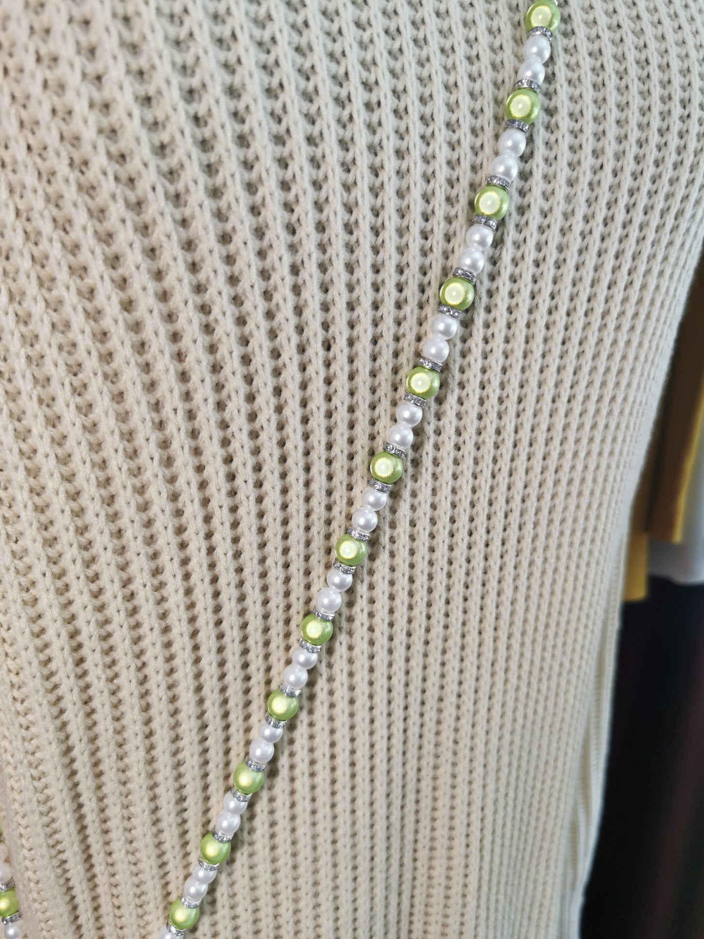 Handyperlenkette Magic green