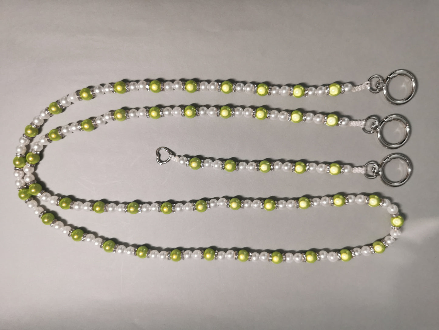 Handyperlenkette Magic green
