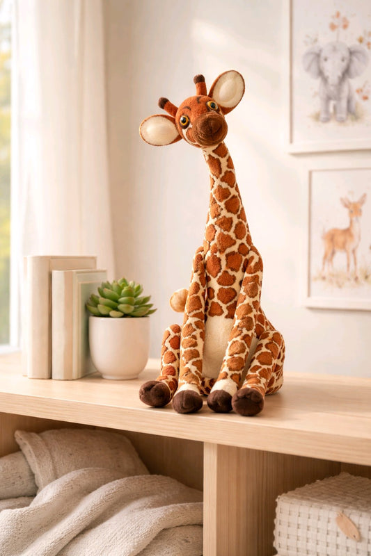 Giraffe sitzend
