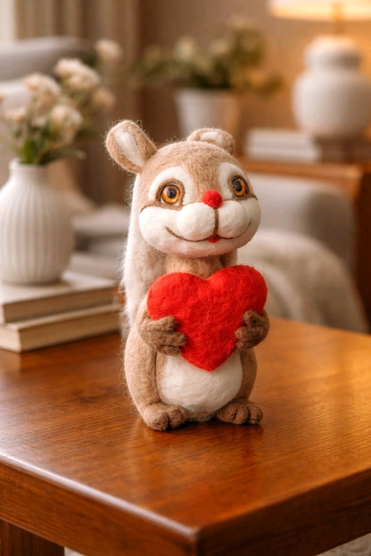 Eichhörnchen mit Herz