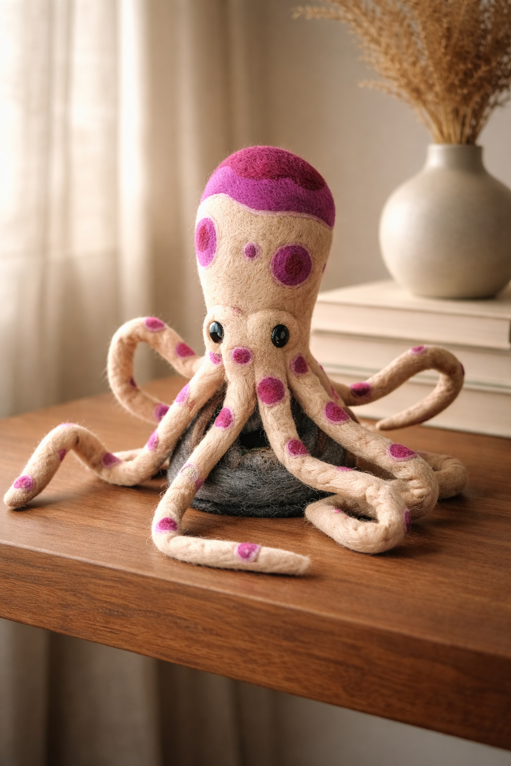 Octopus auf Filzstein