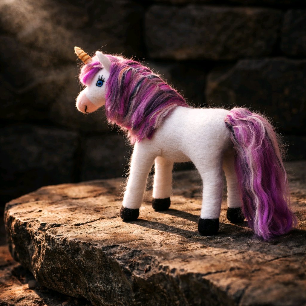 Einhorn aus Filz