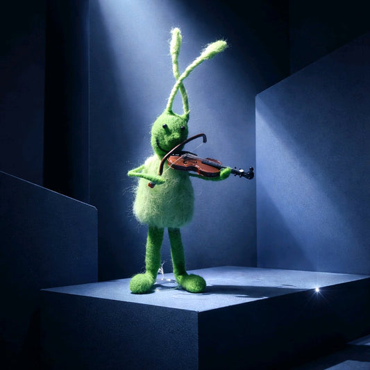 green Beetle mit Geige