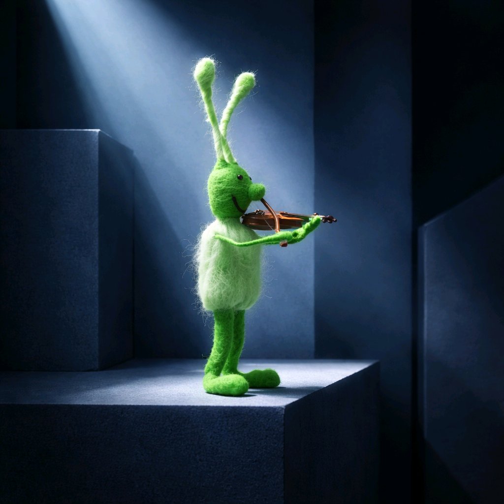 green Beetle mit Geige