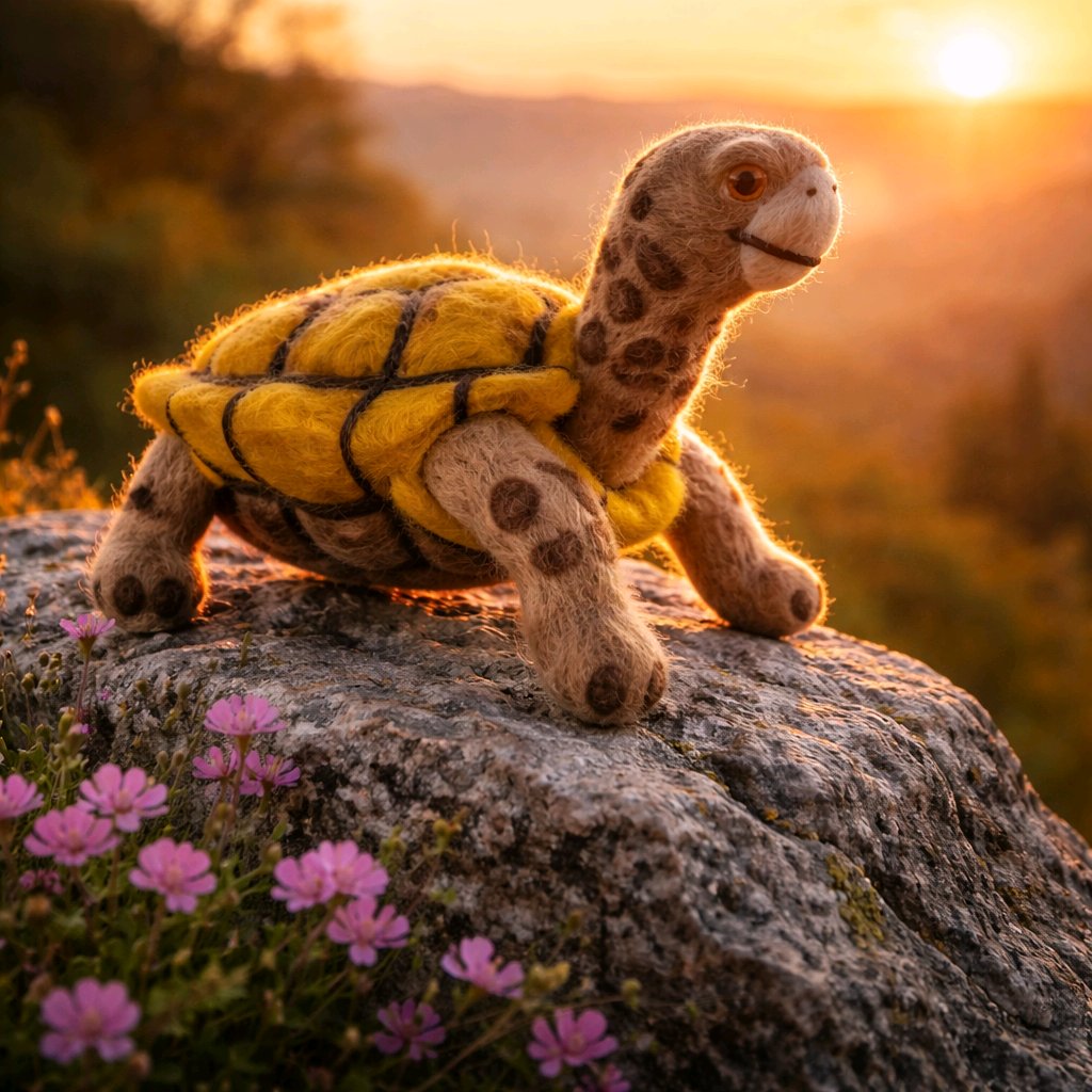 gefilzte Schildkröte