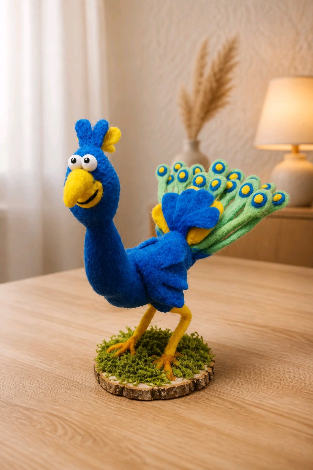 gefilzter Pfau