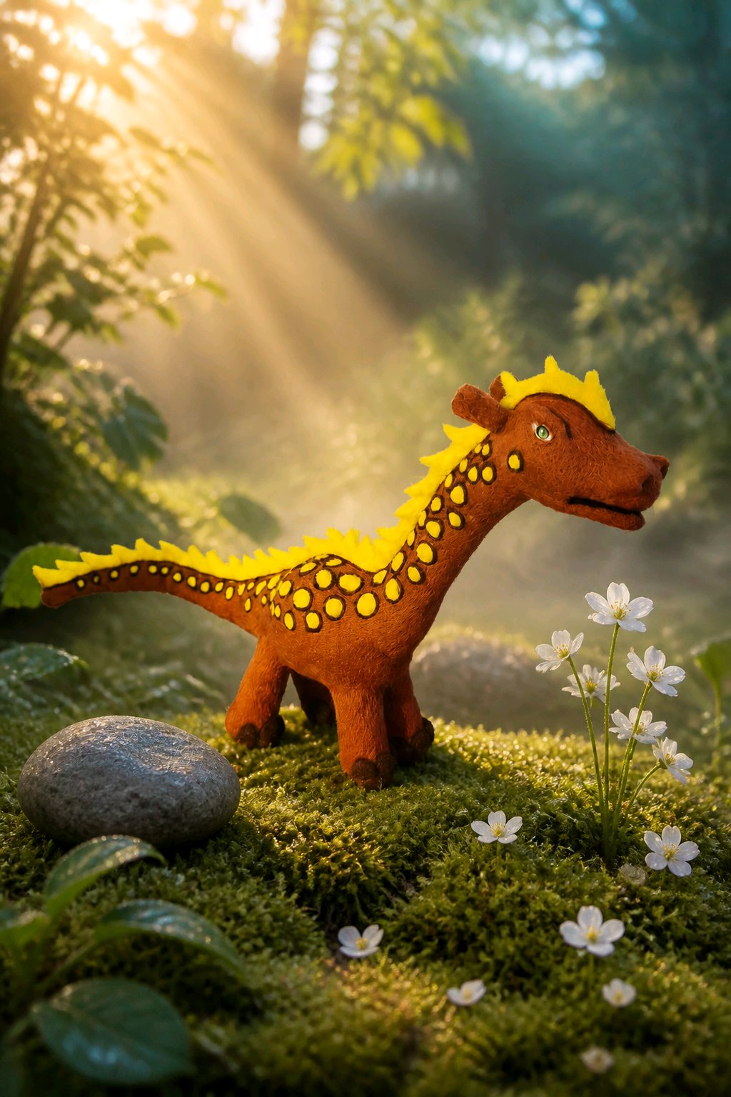 gefilzter Dino