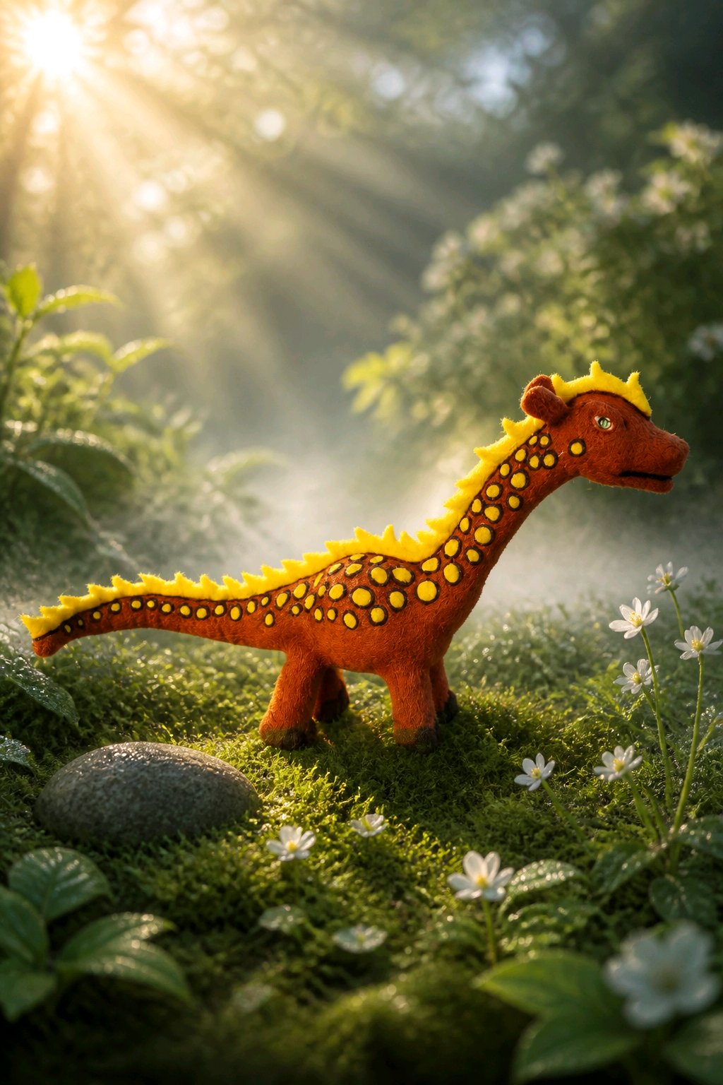 gefilzter Dino