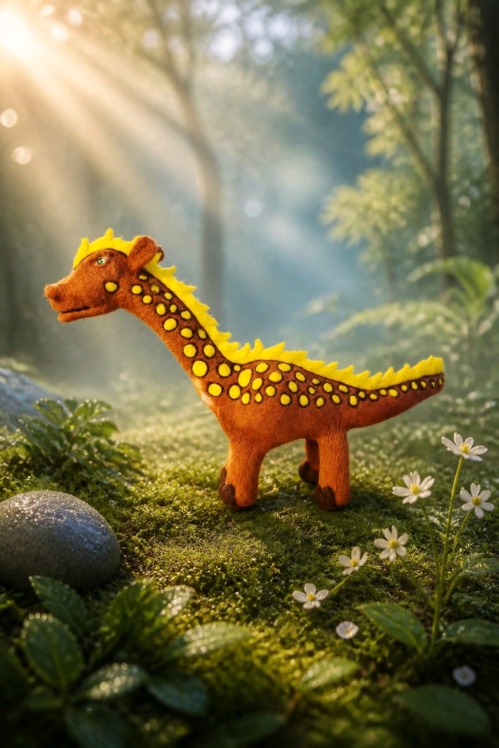 gefilzter Dino
