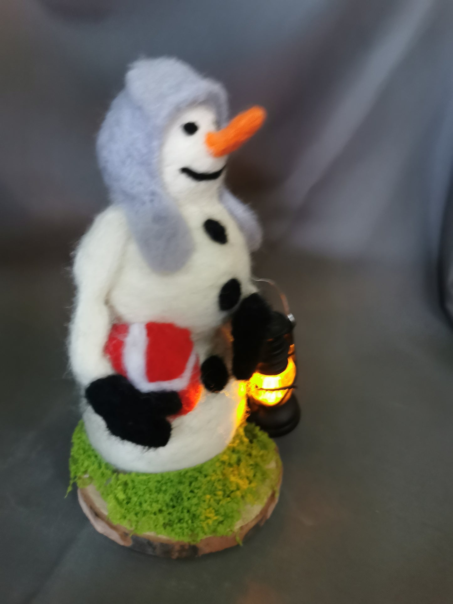 Filz Weihnachtsfigur Schneemann