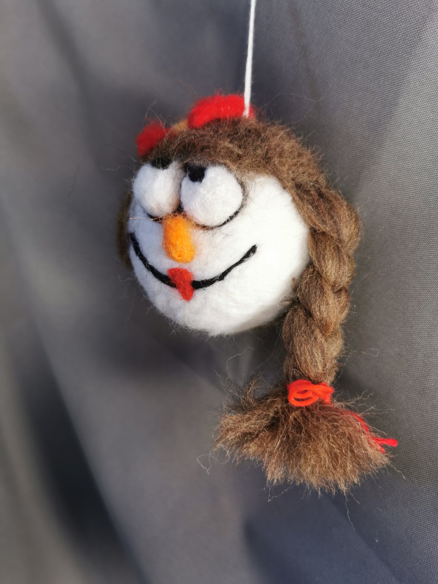 lustige Filz Weihnachtskugeln