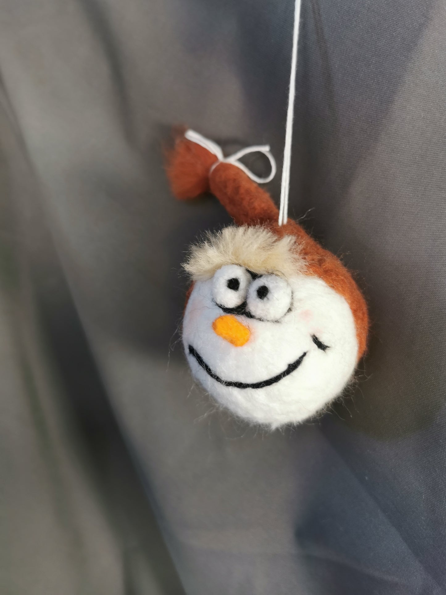 lustige Filz Weihnachtskugeln