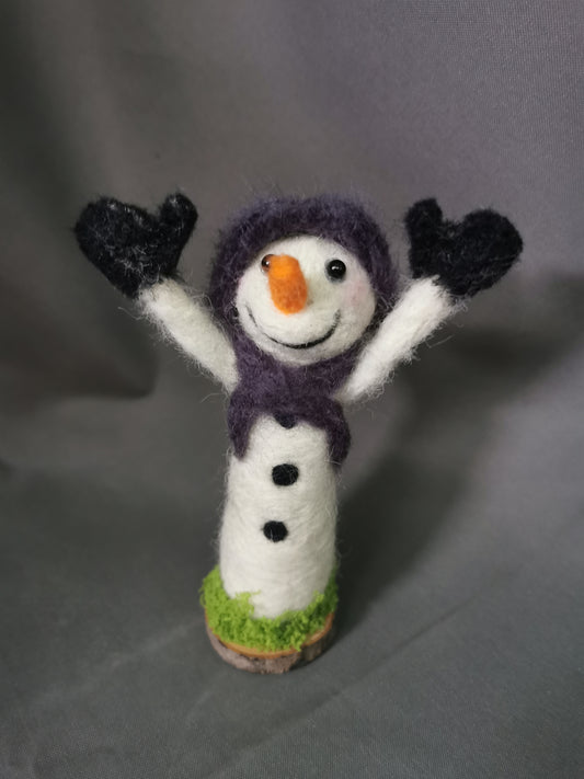 lustiger Filz Schneemann
