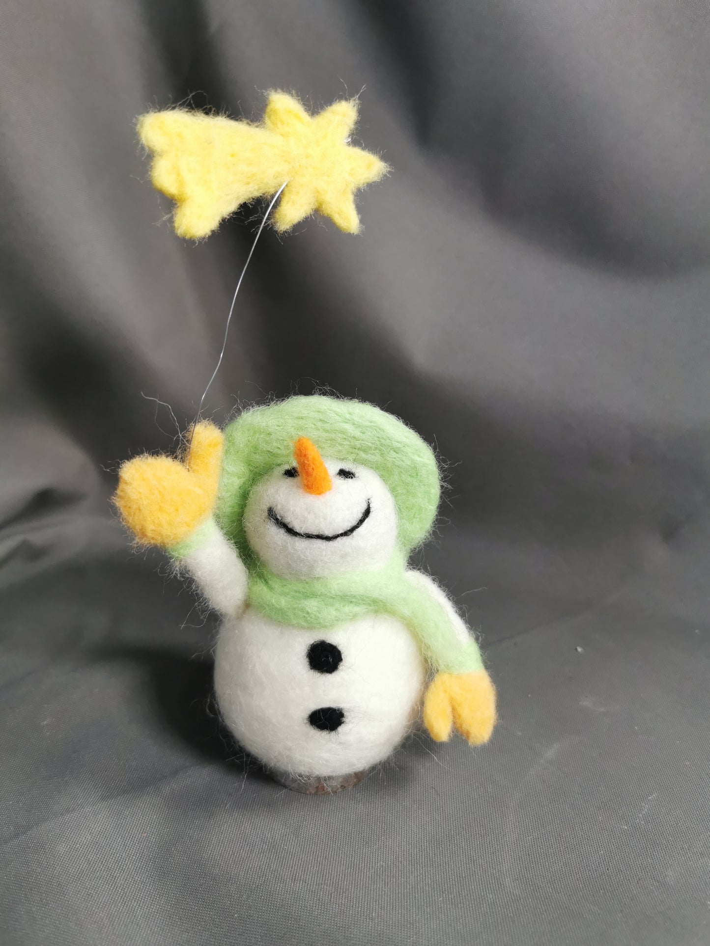 Schneemann mit Stern