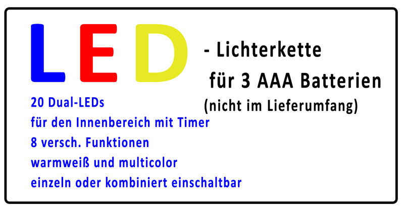 Heißluftballon leuchtend