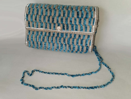 Handtasche T-Shirt Wolle und Chenille