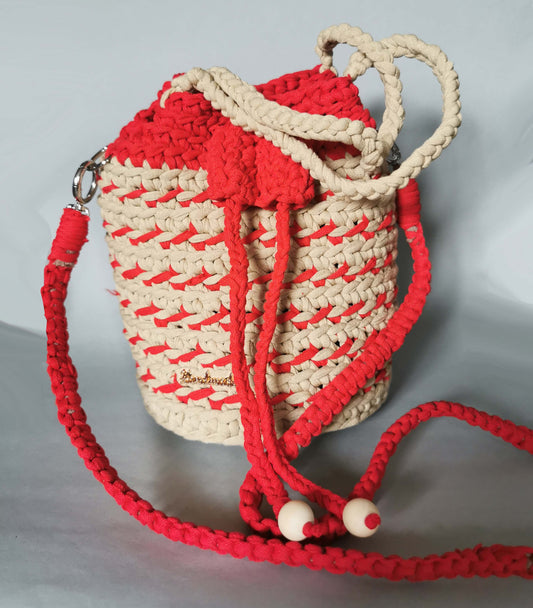 Handtasche Beutel mit Zusatzfilztasche